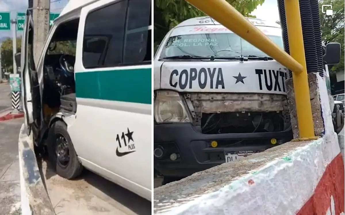 colectivo de ruta copoya tuxtla se accidenta